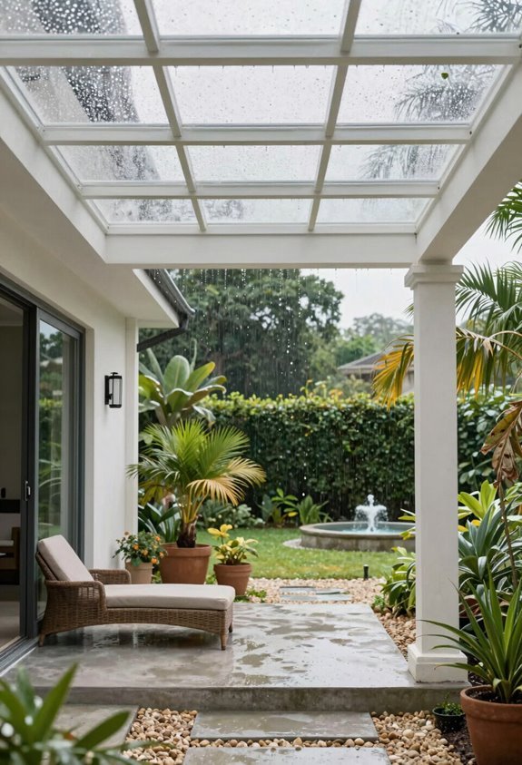 10 Covered Patio Designs That Transform Your Backyard 5 polycarbonate patio roof benefits and costs